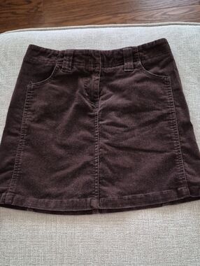 Cato Brown Corduroy A-Line Skirt